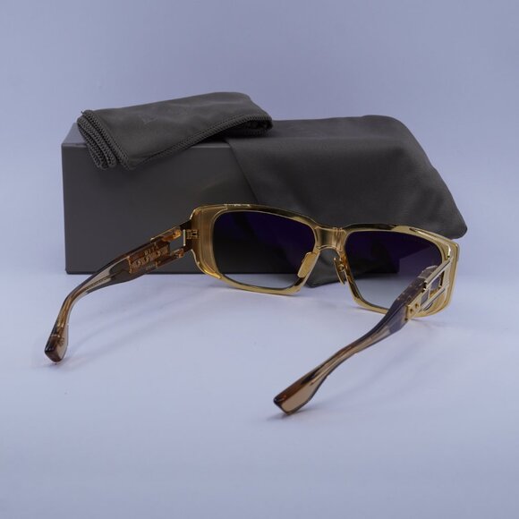 Dita ZIRITH DTS-435-A-01 Rectangle Sunglasses - Gold/Grey - Picture 10 of 10